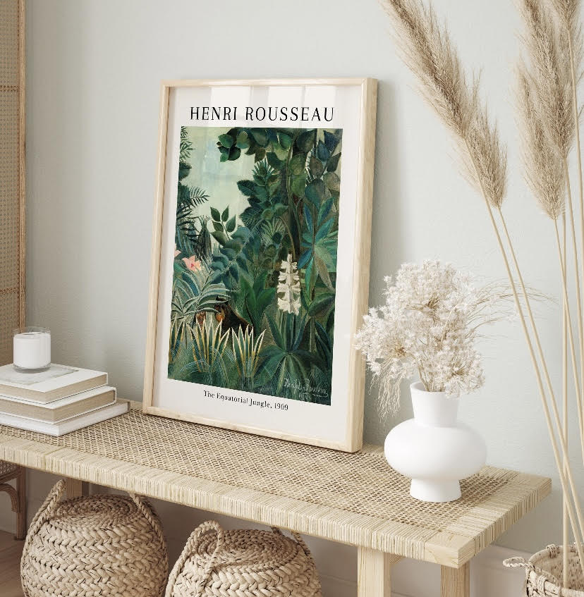 Equatorial Jungle Print by Henri Rousseau