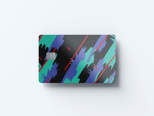 Watercolor hks design | credit card sticker | small chip | credit card skin for nursery and home wall decor.