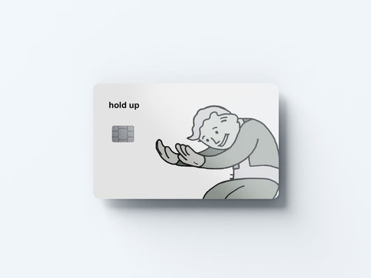 Watercolor hold up design | credit card sticker | small chip | credit card skin for nursery and home wall decor.