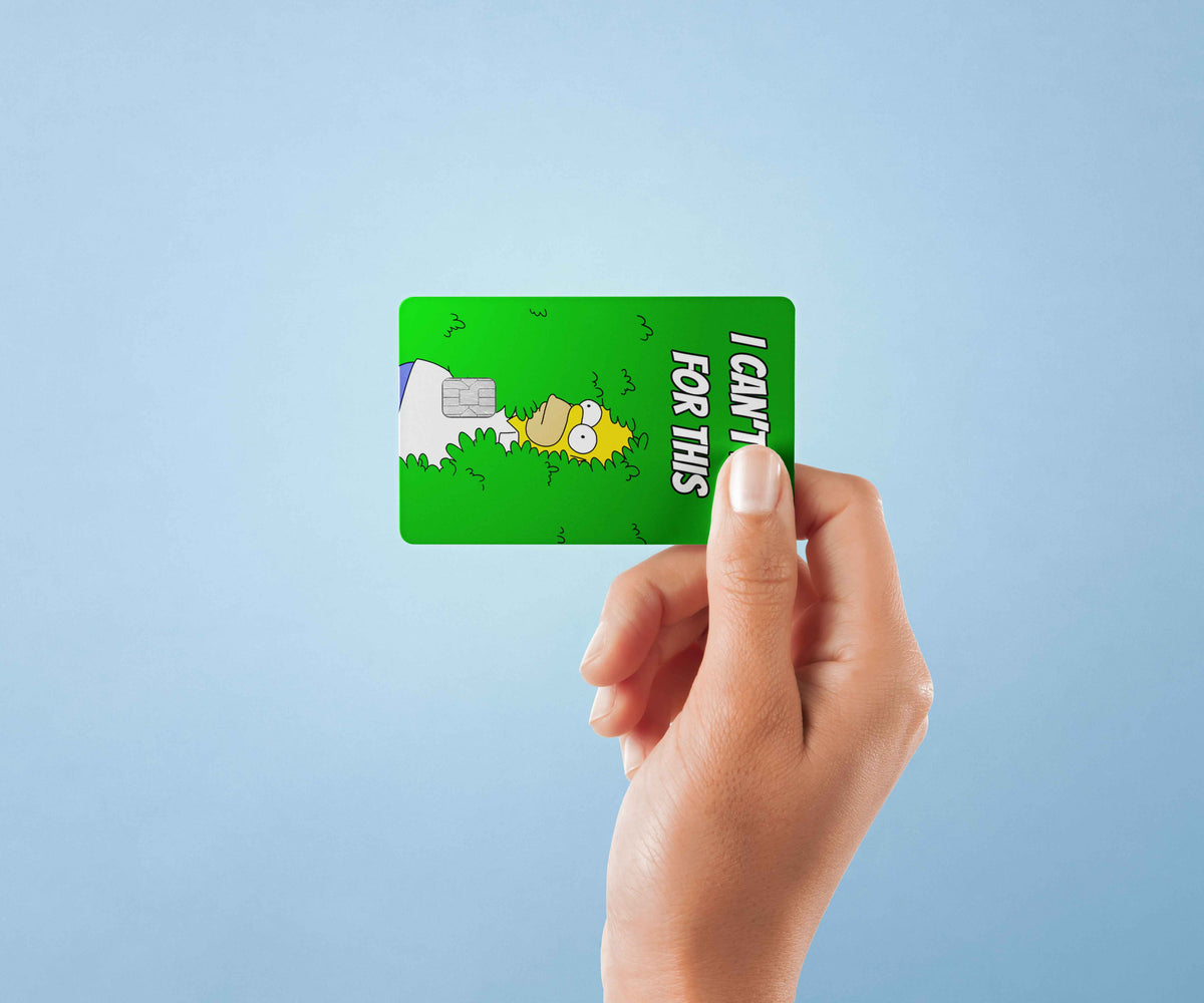 Homer Cant Pay For This - Premium Vinyl Credit Card Skin Cover by Wonderwallsboutique