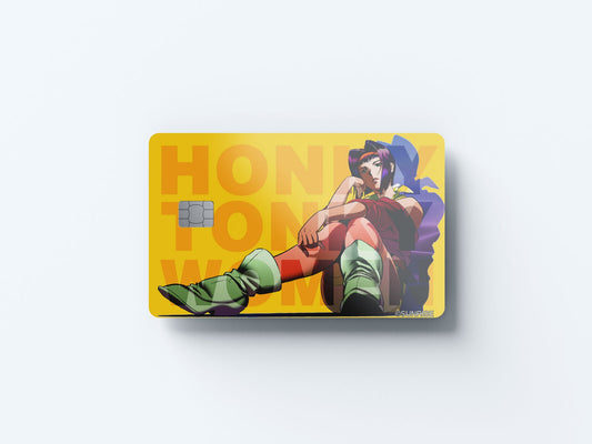 Watercolor honky tonky design | credit card sticker | small chip | credit card skin for nursery and home wall decor.