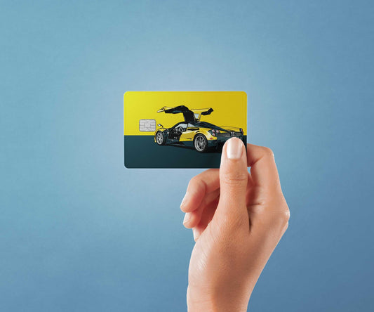 Watercolor huayra design | credit card sticker | small chip | credit card skin for nursery and home wall decor.