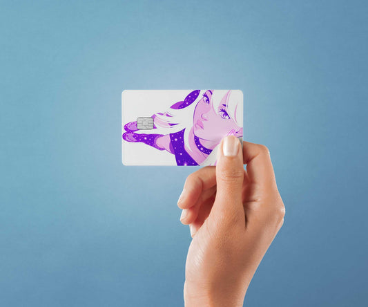 Watercolor huh design | credit card sticker | small chip | credit card skin for nursery and home wall decor.
