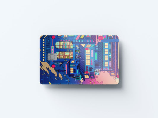 Watercolor hunter inn design | credit card sticker | small chip | credit card skin for nursery and home wall decor.