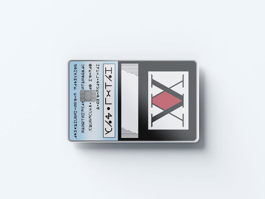 Watercolor hxh license design | credit card sticker | small chip | credit card skin for nursery and home wall decor.