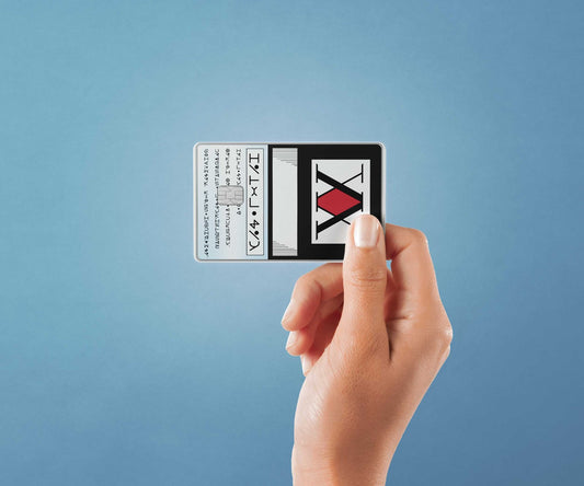 Watercolor hxh license design | credit card sticker | small chip | credit card skin for nursery and home wall decor.