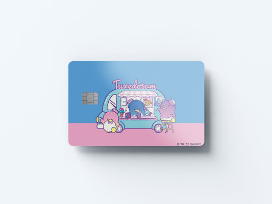 Watercolor ice cream for all design | credit card sticker | small chip | credit card skin for nursery and home wall decor.