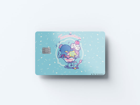 Watercolor ice cream sundae design | credit card sticker | small chip | credit card skin for nursery and home wall decor.