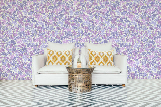 Floral | Removable Wallpaper | Self-adhesive | Temporary wallpaper #251