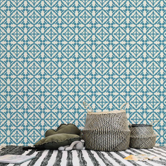 Moroccan Tile | Removable Wallpaper | Self-adhesive | Temporary wallpaper #229