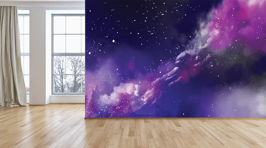 Abstract splashed watercolor textured background - Large Wall Mural, Self-adhesive Vinyl Wallpaper, Peel & Stick fabric wall decal