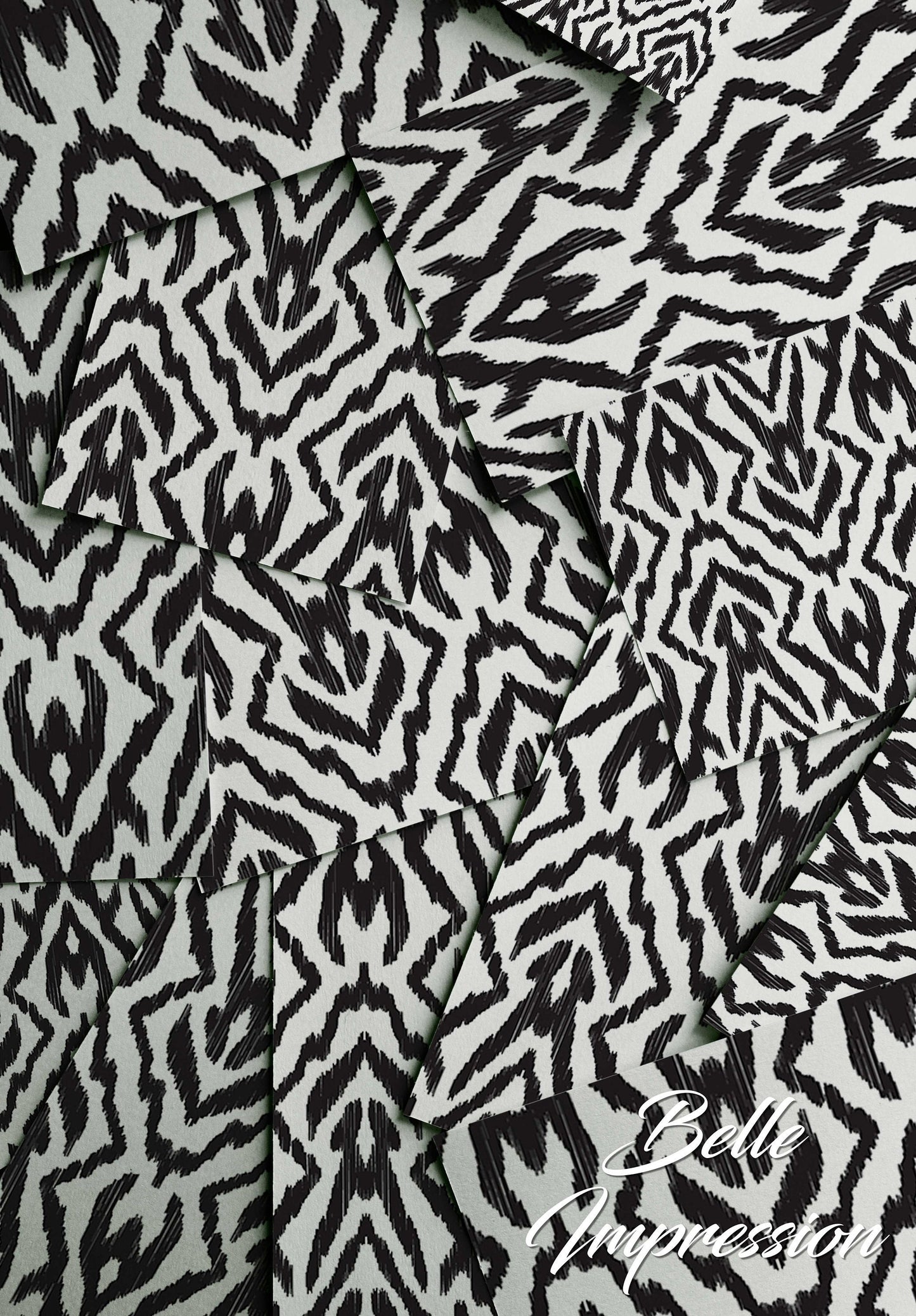 Black And White Shapes - High Quality Wallpaper by Wonderwallsboutique