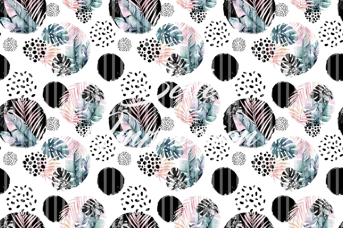 Watercolor tropical dots | removable wallpaper | pattern #303 for nursery and home wall decor.