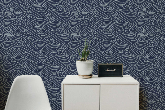 Dark Waves | Removable Wallpaper | Pattern #375