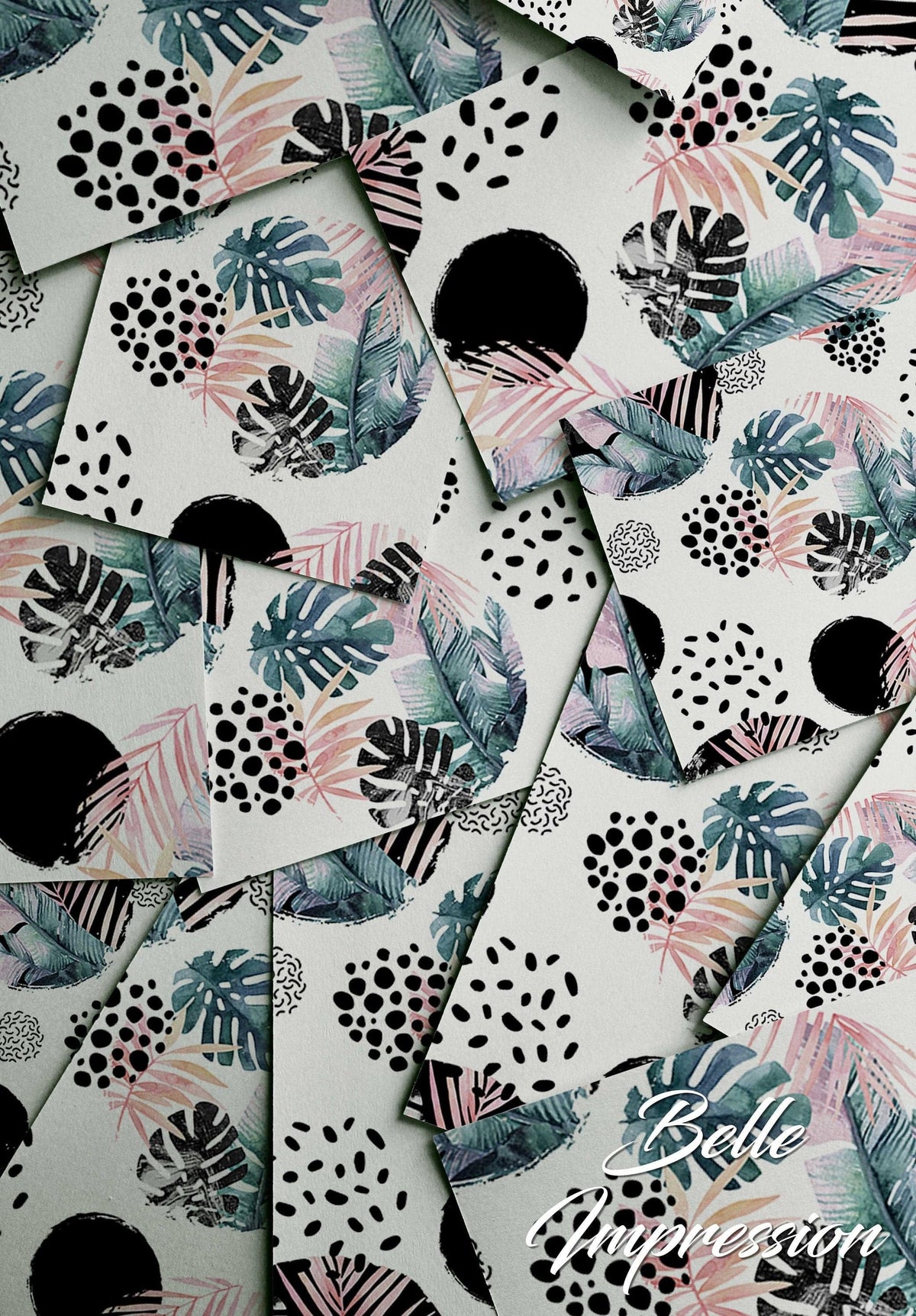 Watercolor tropical dots | removable wallpaper | pattern #303 for nursery and home wall decor.