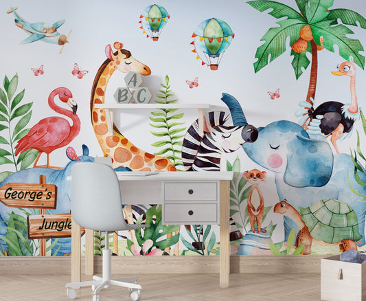 Colourful Jungle Wall Mural