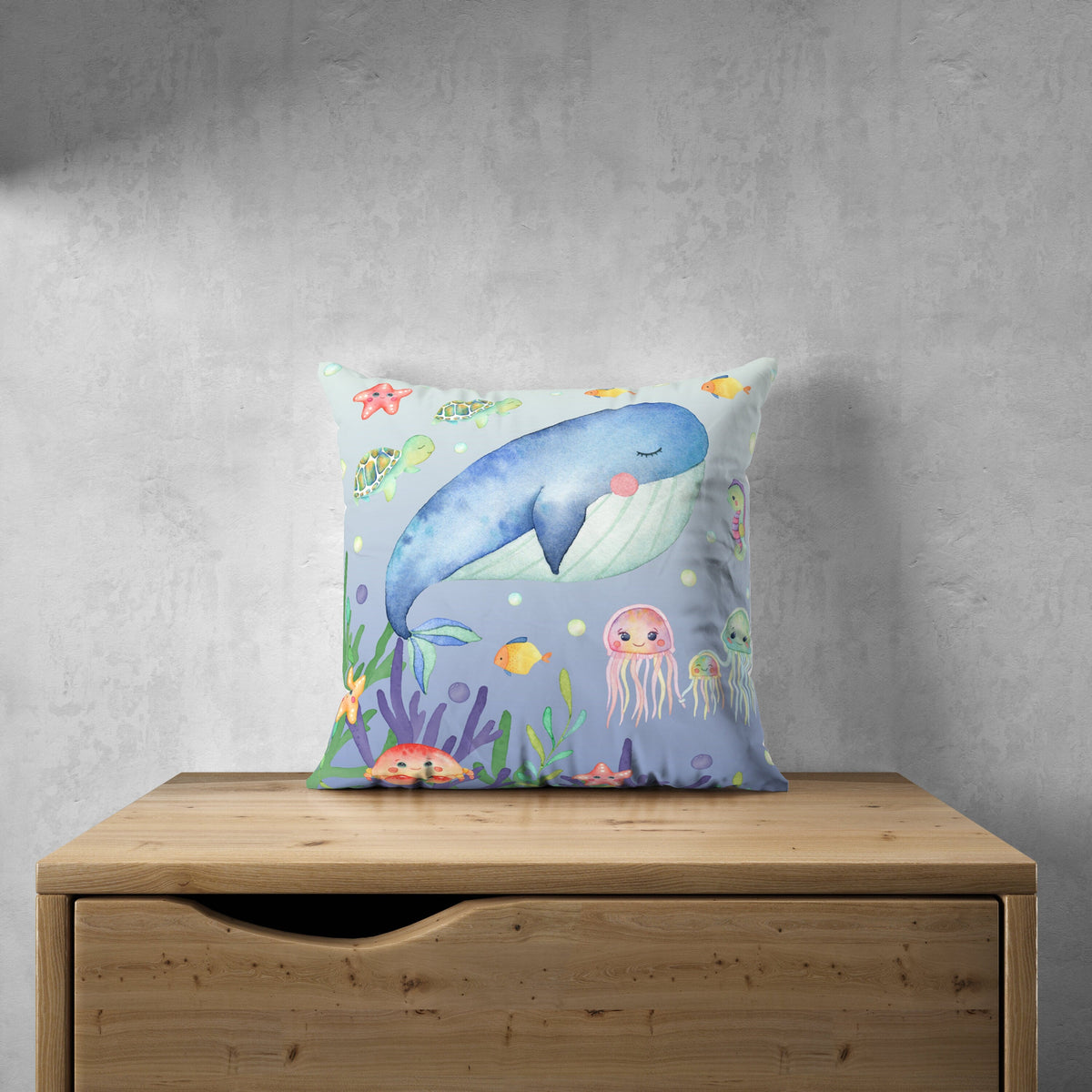 Ocean, Whale Wall Stickers - Unique Wall Decal by Wonderwallsboutique