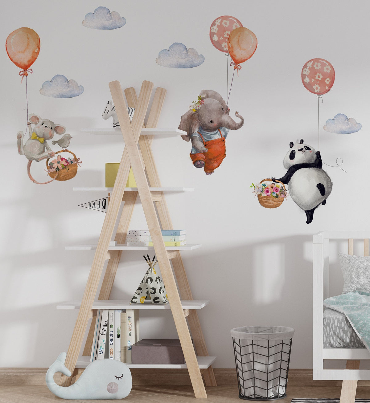 Cute Flying Animals Wall Stickers - Unique Wall Decal by Wonderwallsboutique