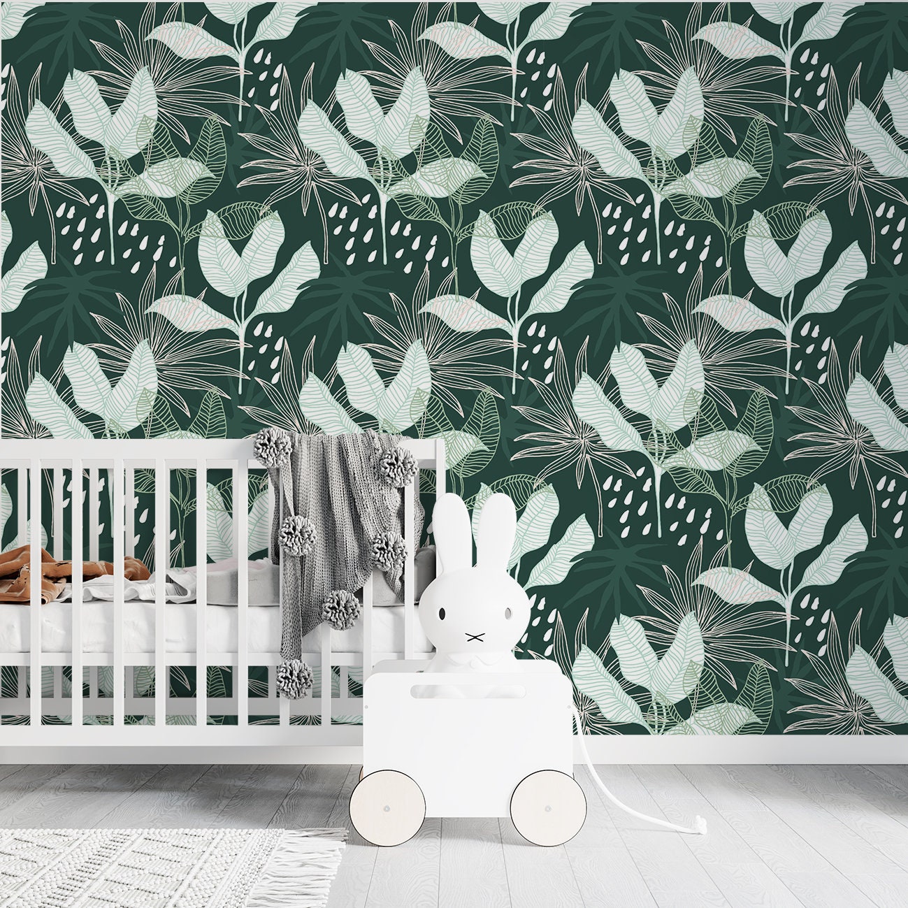 Abstract Mural Wallpaper, Tropical Wall Mural