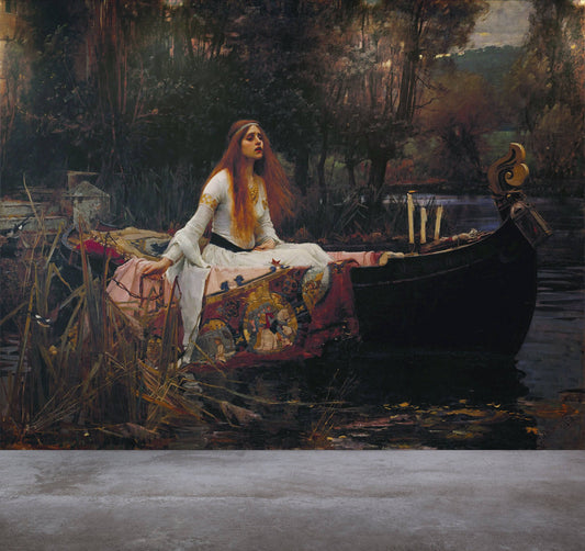 The Lady Of Shalott , Removable Wallpaper, Wall mural, Temporary Mural,  Self adhesive,  #182