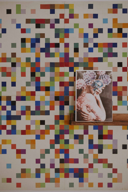 Spectrum Colors Arranged  , Self adhesive Wallpaper, Wall mural, Vintage Painting, Wall Art,  #52