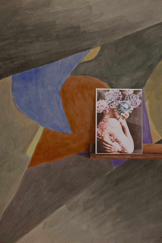 Colored Rhythm Study For The, Removable Wallpaper, Wall mural, Temporary Mural,  Self adhesive,  #237