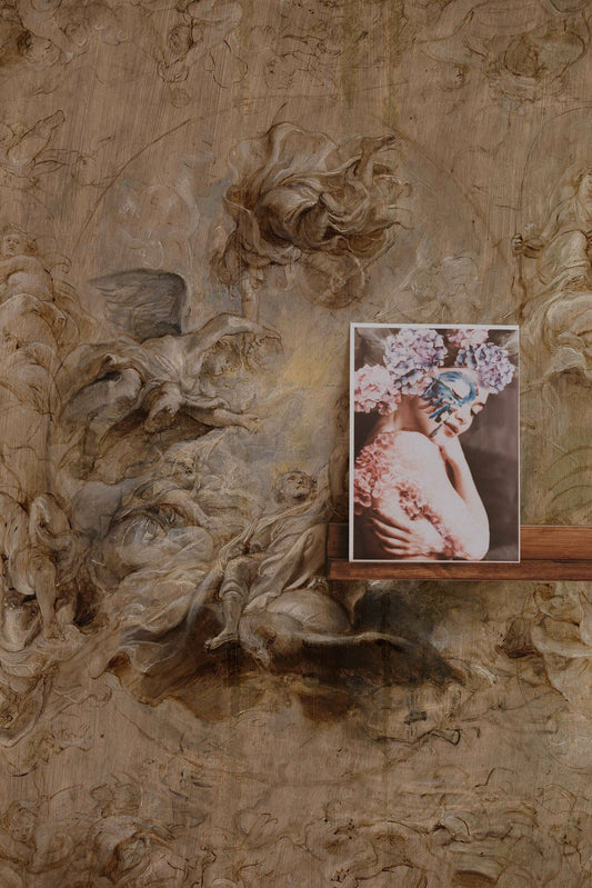 Multiple Sketch For The Banqueting, Removable Wallpaper, Wall mural, Magic Stick, Art Wallpaper, Self adhesive,  #293