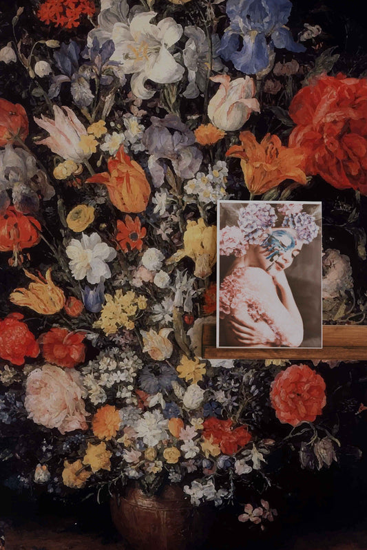 Summer Vase Of Flowers , Wall Mural, Floral Wallpaper, Self adhesive, Temporary wallpaper,  #11DF