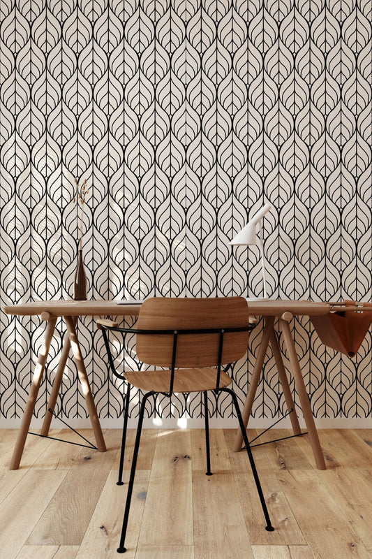 Minimalistic Retro | Wallpaper Removable | Wallpaper Peel and Stick | Wall Decor | Home Decor