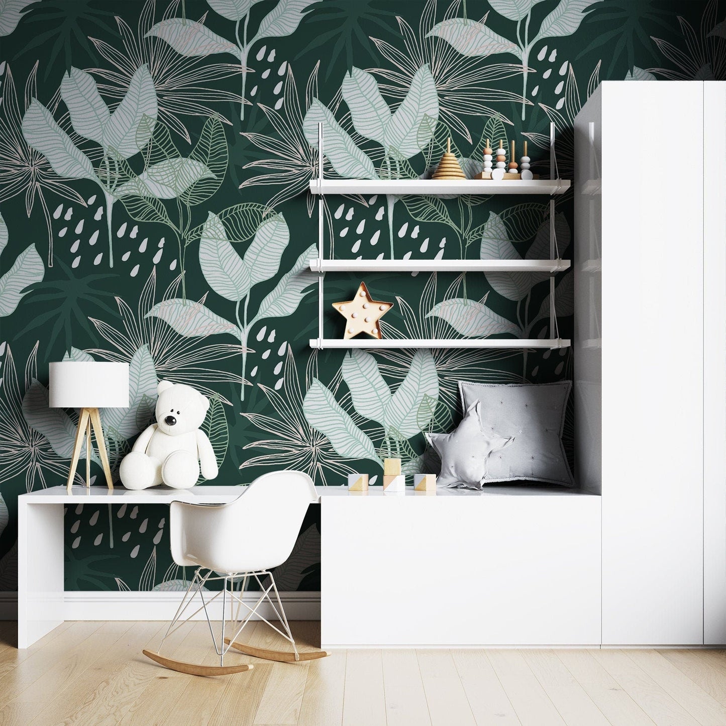 Abstract Mural Wallpaper, Tropical Wall Mural