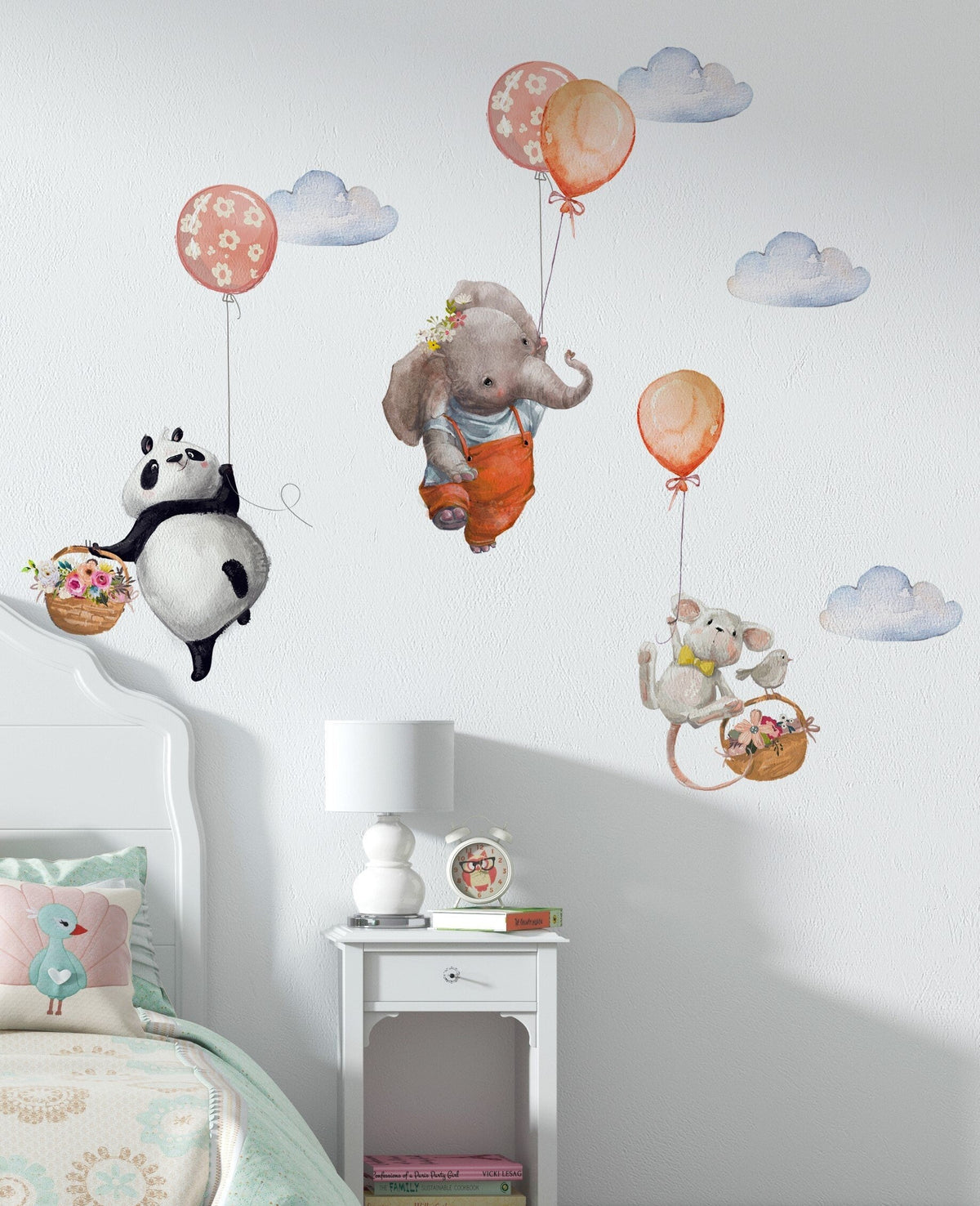 Cute Flying Animals Wall Stickers - Unique Wall Decal by Wonderwallsboutique
