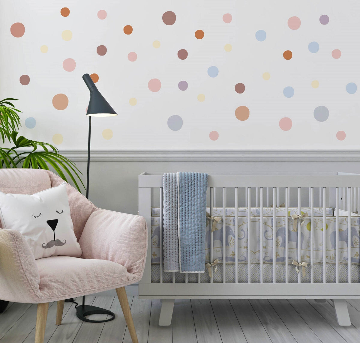 130 Boho Polka Dot Wall Stickers for Kids’ Bedroom - Unique Wall Decal by Wonderwallsboutique