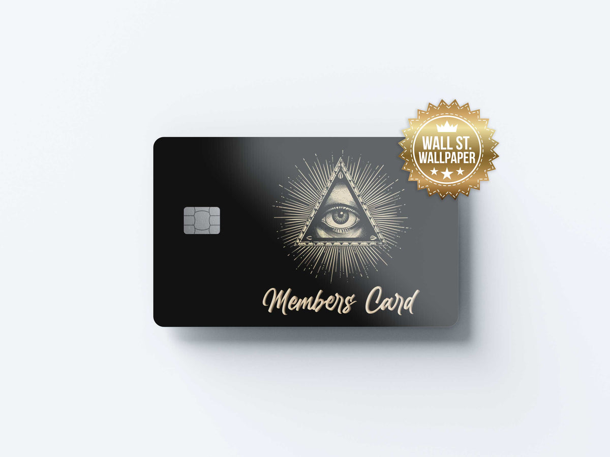 Illuminati Members - Premium Vinyl Credit Card Skin Cover by Wonderwallsboutique