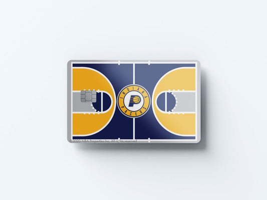 Watercolor indiana pacers courtside design | credit card sticker | small chip | credit card skin for nursery and home wall decor.