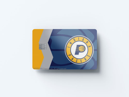 Watercolor indiana pacers crossover design | credit card sticker | small chip | credit card skin for nursery and home wall decor.