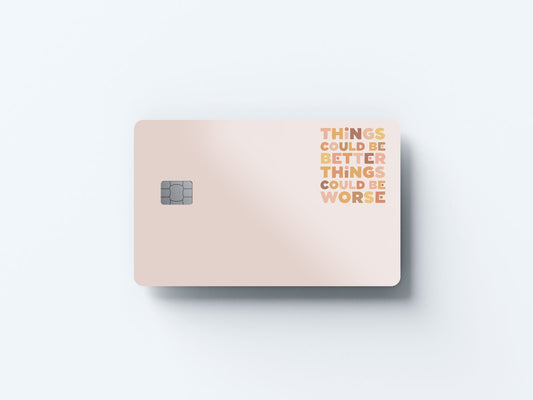 Watercolor inhale the beauty design | credit card sticker | small chip | credit card skin for nursery and home wall decor.
