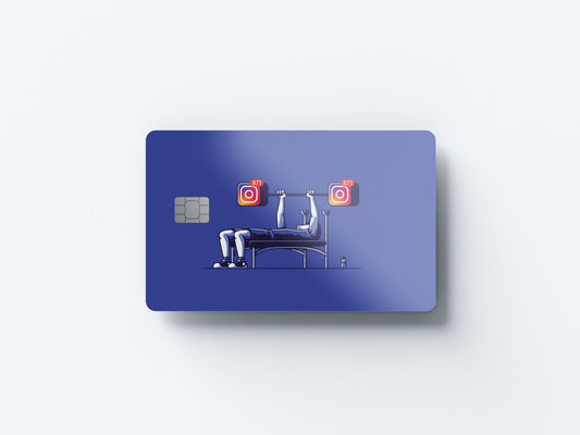 Watercolor insta press design | credit card sticker | small chip | credit card skin for nursery and home wall decor.