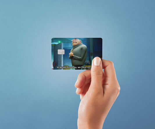 Watercolor in terms of money design | credit card sticker | small chip | credit card skin for nursery and home wall decor.