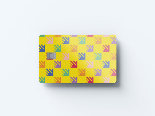 Watercolor invaders design | credit card sticker | small chip | credit card skin for nursery and home wall decor.