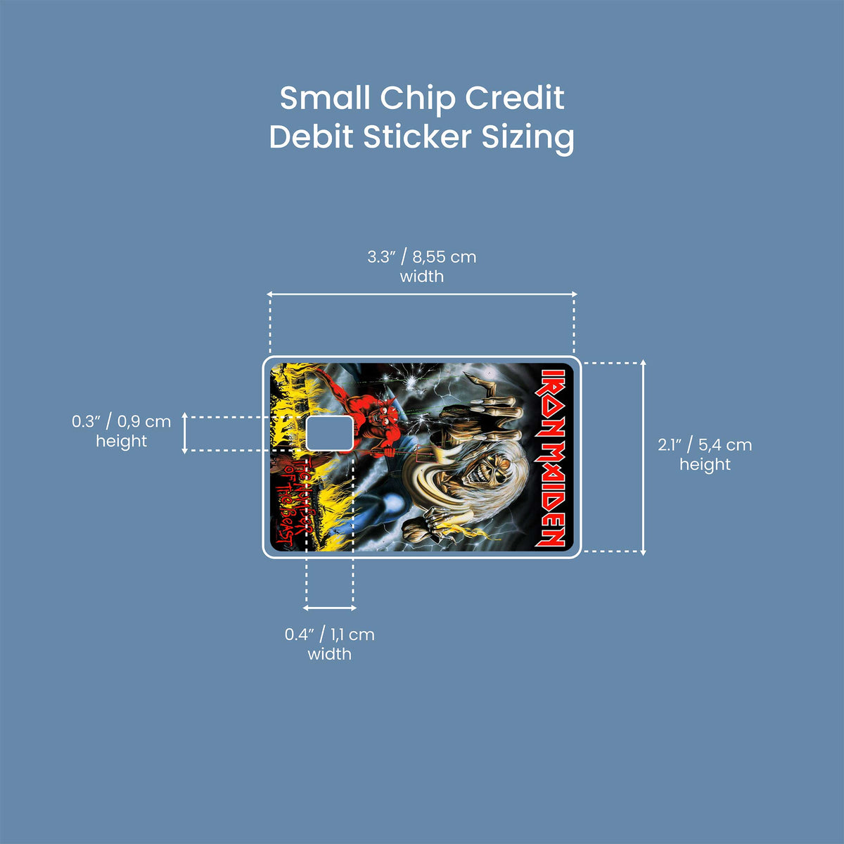Iron Maiden - Premium Vinyl Credit Card Skin Cover by Wonderwallsboutique