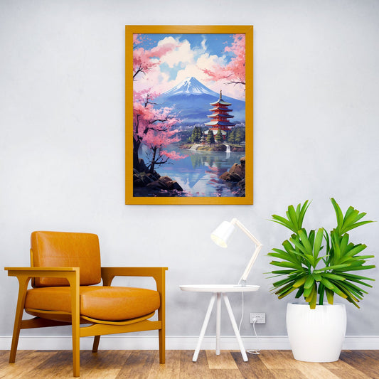 japan Fuji tree Japanese Asian Style Poster | Wall Art for Home & Office | High-Quality Print - High-Quality Visual Display