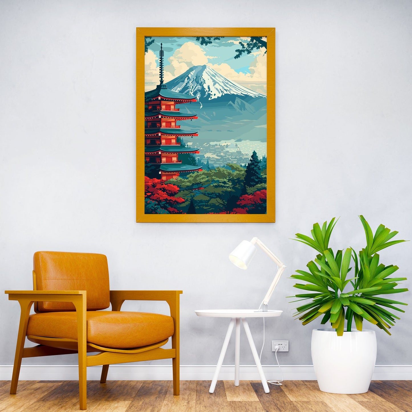japan Pagoda Landscape Asian Style Poster | Wall Art for Home & Office | High-Quality Print - High-Quality Visual Display