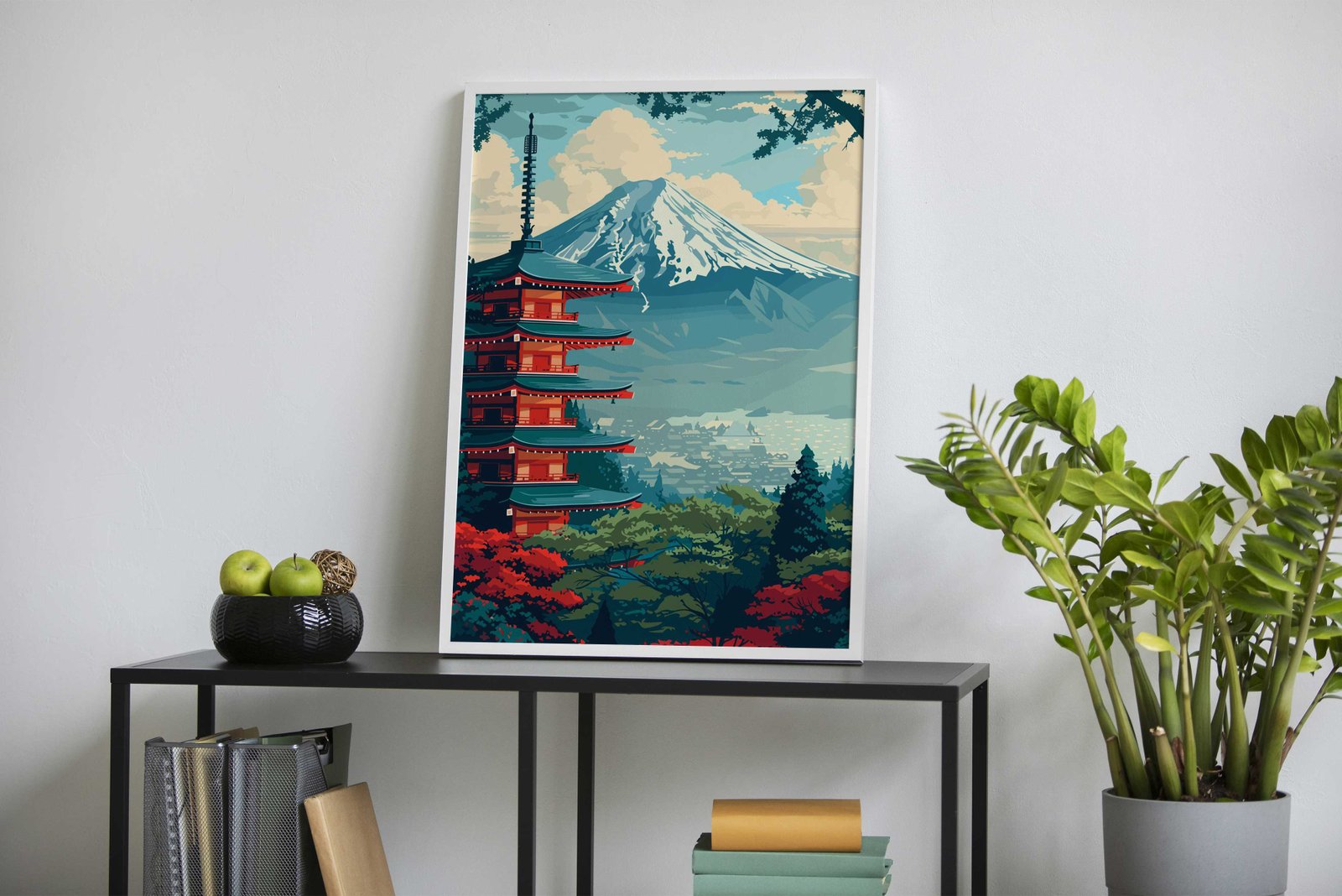 japan Pagoda Landscape Asian Style Poster | Wall Art for Home & Office | High-Quality Print - High-Quality Visual Display