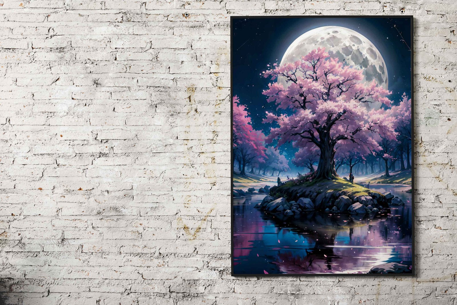 japan cherry blossom Asian Style Poster | Wall Art for Home & Office | High-Quality Print - High-Quality Visual Display