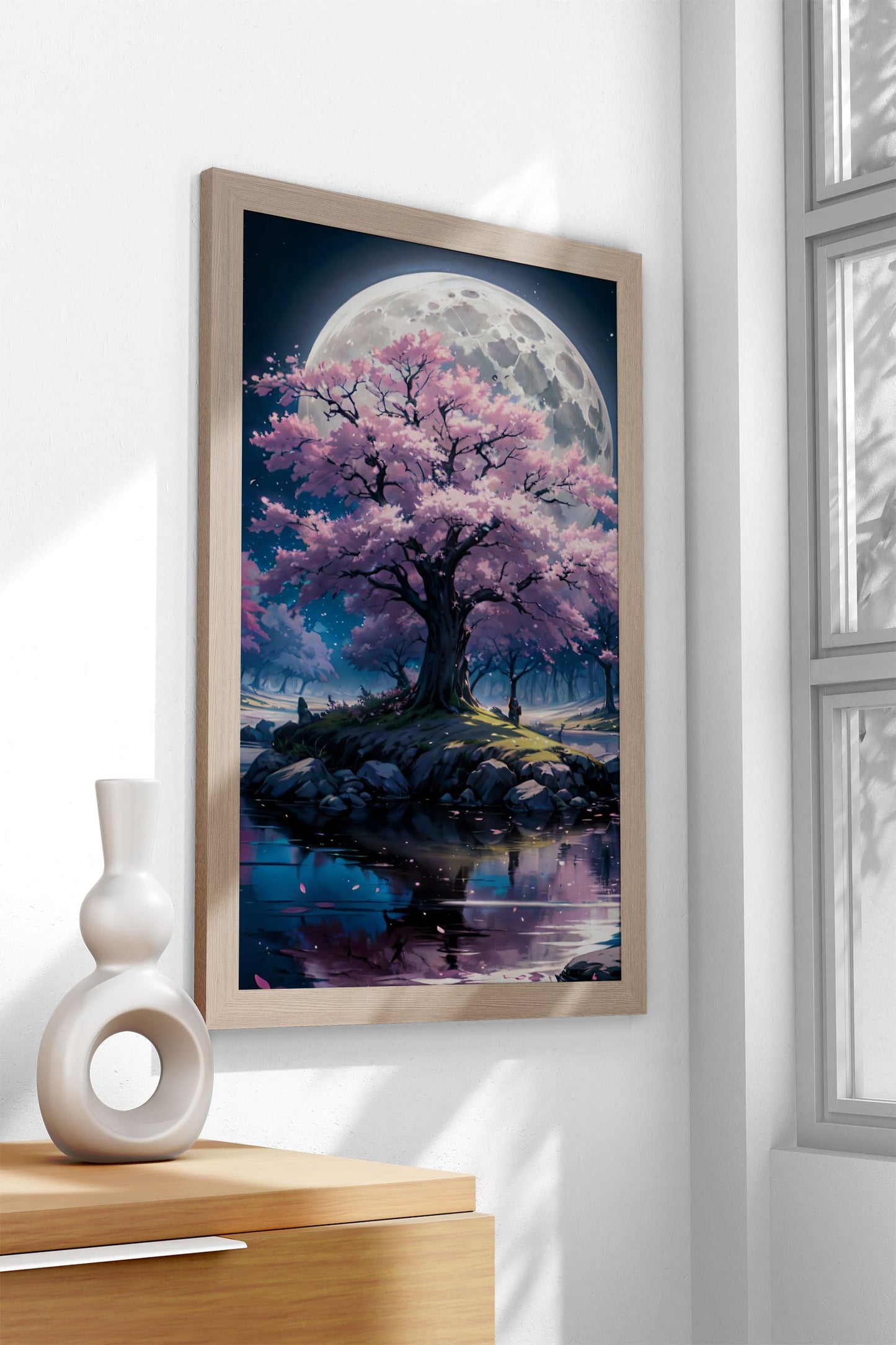 japan cherry blossom Asian Style Poster | Wall Art for Home & Office | High-Quality Print - High-Quality Visual Display