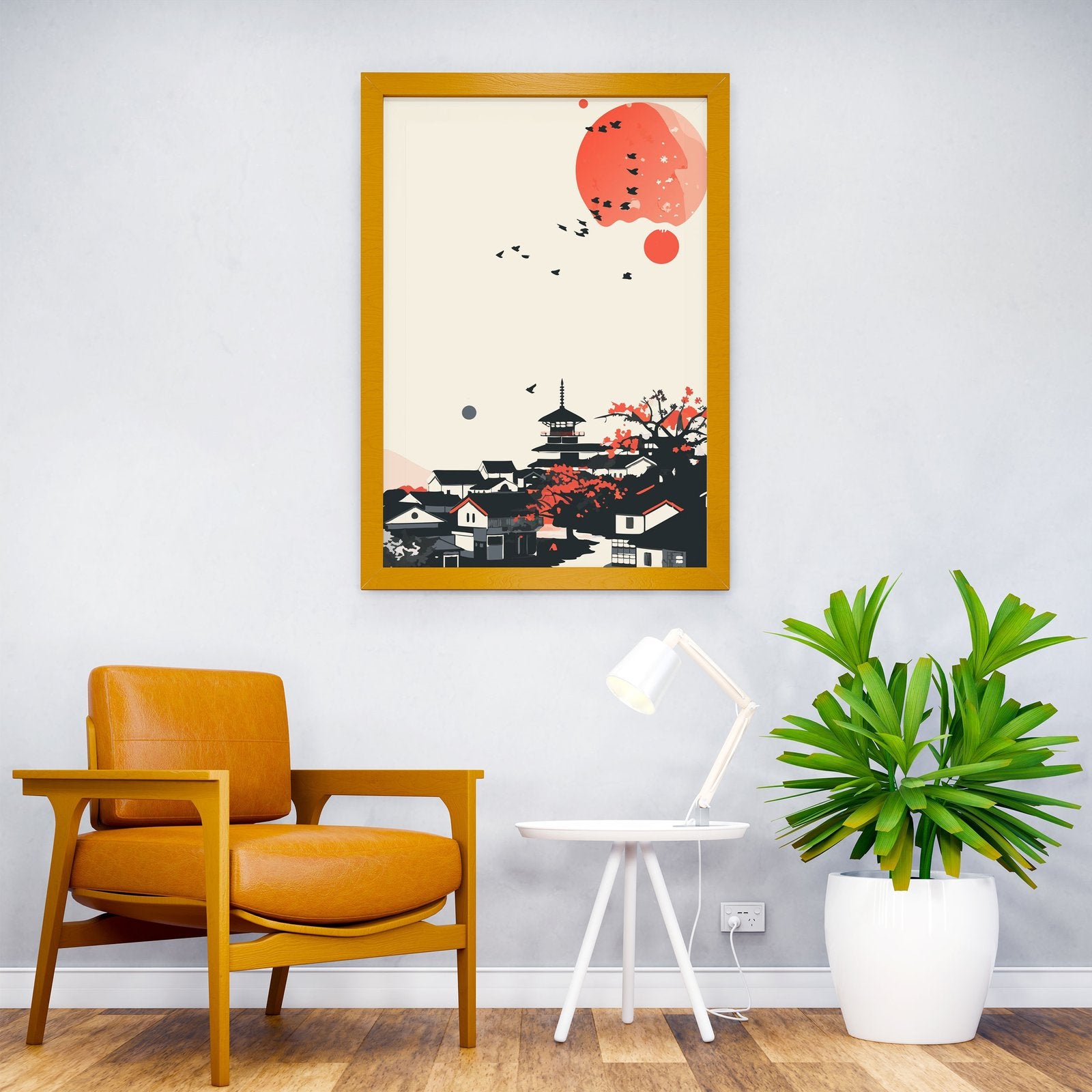 japan city pastel colors Asian Style Poster | Wall Art for Home & Office | High-Quality Print - High-Quality Visual Display