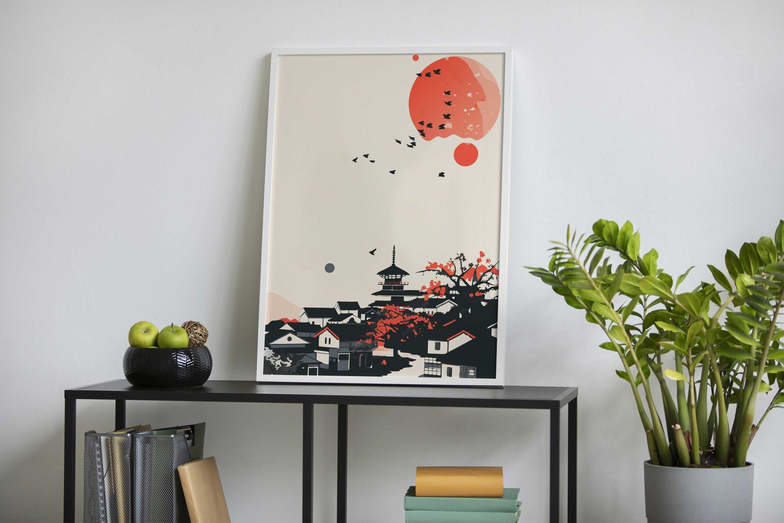 japan city pastel colors Asian Style Poster | Wall Art for Home & Office | High-Quality Print - High-Quality Visual Display