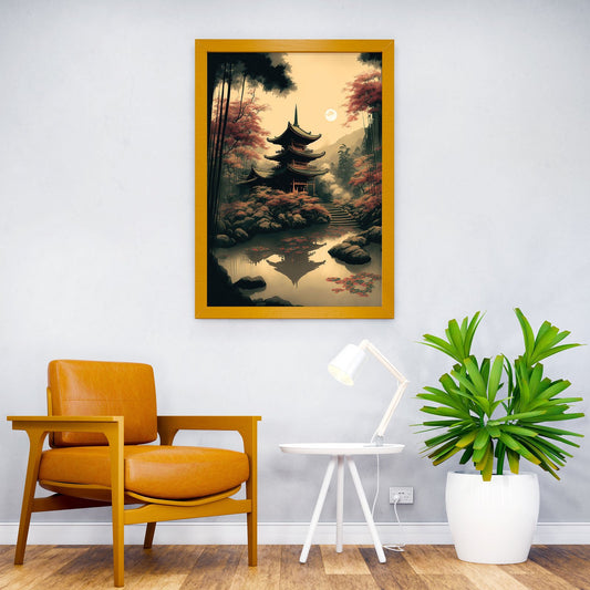 japan landscape beautiful Asian Style Poster | Wall Art for Home & Office | High-Quality Print - High-Quality Visual Display
