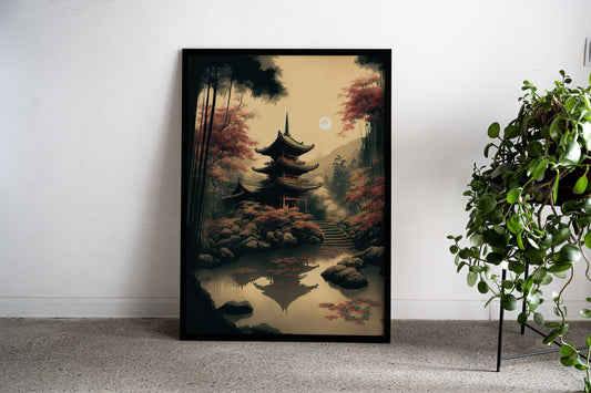 japan landscape beautiful Asian Style Poster | Wall Art for Home & Office | High-Quality Print - High-Quality Visual Display