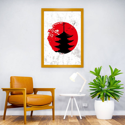 japan silhouette Asian Style Poster | Wall Art for Home & Office | High-Quality Print - High-Quality Visual Display